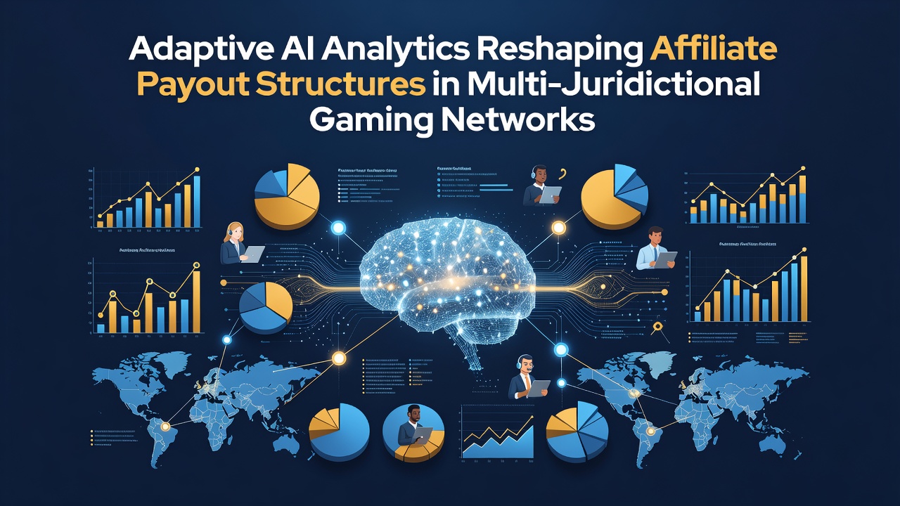 Dashboard interface displaying real-time affiliate payout recalibrations based on jurisdictional compliance scores
