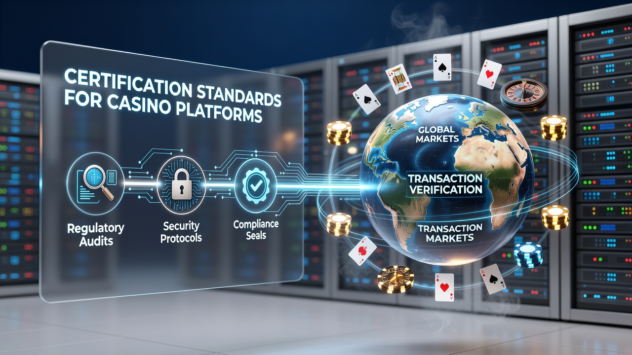 Certification standards documentation and verification processes for casino platforms in global markets