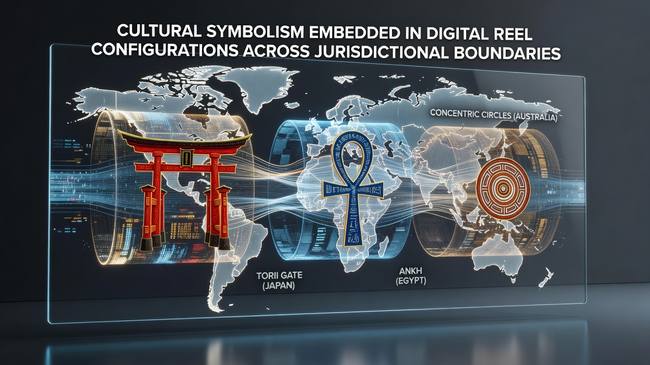 Comparison of digital reel symbol sets showing variations in cultural motifs across Asian, European, and North American gaming markets