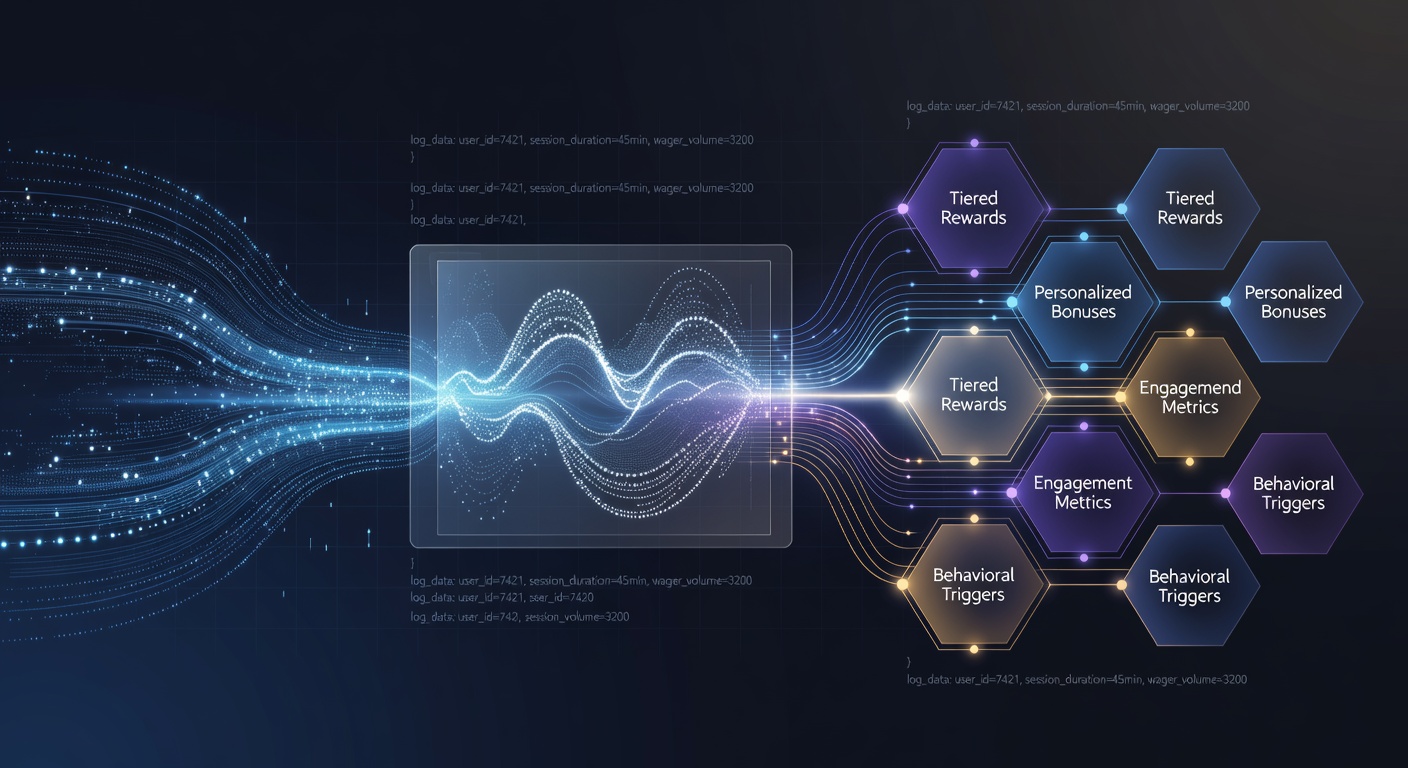 Dashboard view showing segmented player loyalty tiers generated from behavioral analytics in online wagering environments